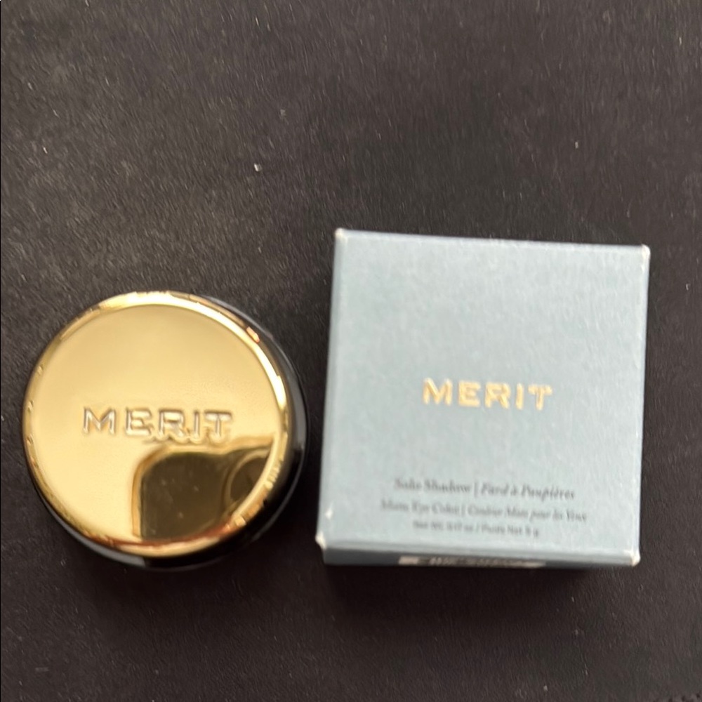 Merit Cream Eyeshadow-color Brun w/Rare beauty eyeshadow brush- Brand NEW in box